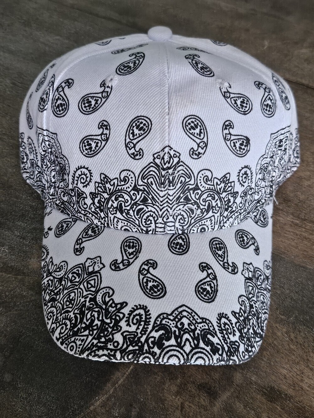 NWT Red And White Paisley Trucker Baseball Cap